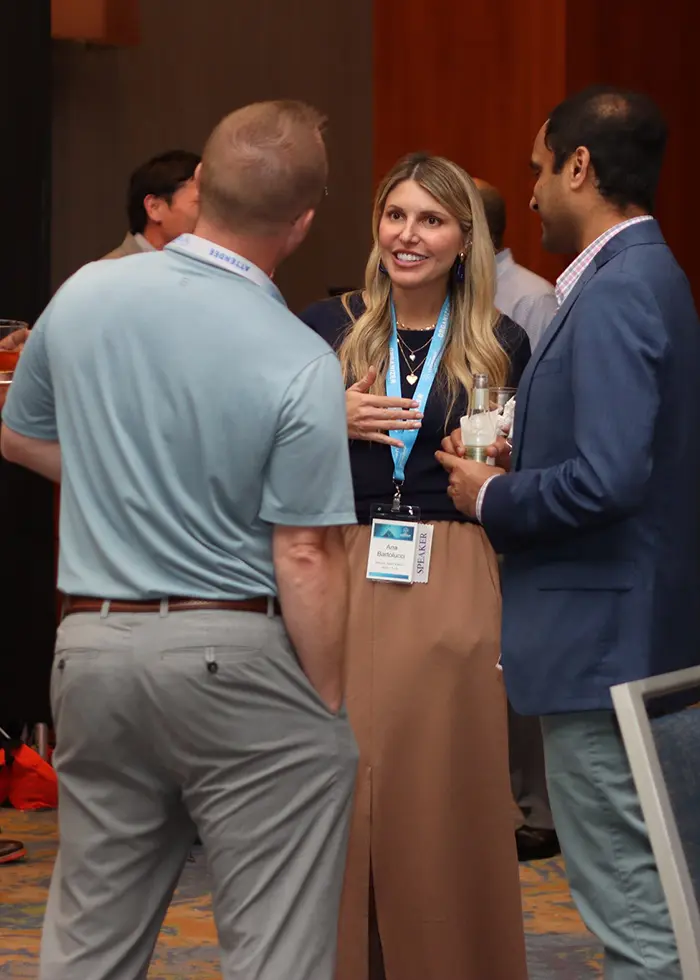 Attendees connecting portrait